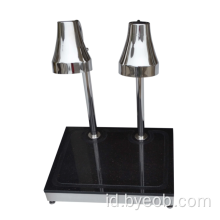 2-Lamp Rolled Edged Lamps Shade Marble Carving Station
